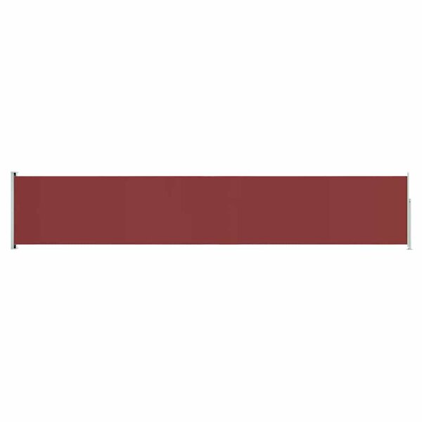 vidaXL Auvent latéral rétractable de patio 117x600 cm Rouge