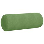 vidaXL Coussins d'accent 2 Pièces Vert clair Ø 25 x 70 cm