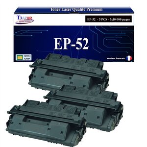 T3AZUR -3x Toners compatibles avec Canon EP52 (3839A003) pour Canon LBP1760  LBP1760E  LBP-1760  LBP-1760E