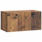 vidaXL Meuble TV mural Bois ancien 59 5 x 31 x 30 cm Bois d'ingénierie