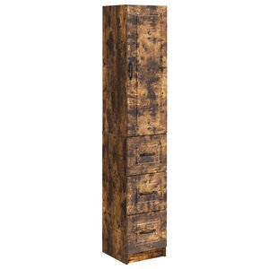 vidaXL Ensemble de Meubles 2 Pièces Chêne fumé 33 x 34 5 x 87 cm
