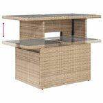 vidaXL Salon de jardin avec coussins 6 Pièces beige résine tressée