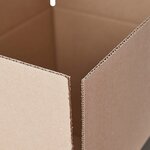 Pack and Move - Lot 75 cartons déménagement hauteur modubale : variable - 50 x 40 x 20-30 cm - Poignées renforcées - 3 adhésifs offerts