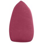 vidaXL Coussin de Dos Bordeaux 140 x 24 x 50 cm Velours