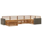vidaXL Ensemble de canapés d'extérieur 6 pc Naturel