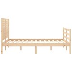 vidaXL Cadre de lit sans matelas bois massif