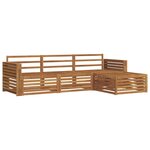 vidaXL Ensemble de canapés d'extérieur 4 pc Naturel