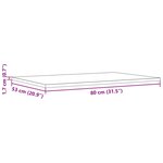 vidaXL Dessus de table 3 Pièces 80x53x1 7cm rectangulaire bois pin massif