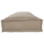 vidaXL Set de coussins de palette 2 Pièces Taupe 200 x 40 x 8 cm