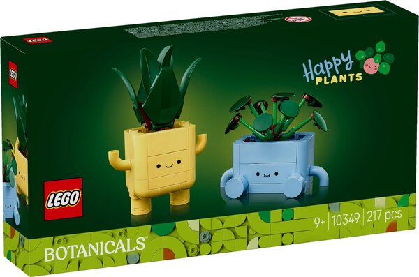 LEGO Icons - Petites Plantes Souriantes - Set de Construction 10349 pour Enfants