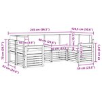 vidaXL Ensemble de canapés d'extérieur 5 pc Blanc et Anthracite