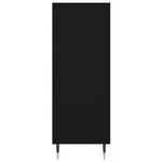 vidaXL Bibliothèque noir 69 5x32 5x90 cm bois d'ingénierie