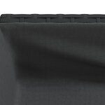 vidaXL Jardinière avec étagère noir résine tressée