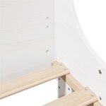 vidaXL Cadre de lit sans matelas blanc 90x190 cm bois de pin massif