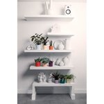 Pots de fleur bleu rose orange 14 x 13 8 x hauteur 12 cm - Intérieur 100  recyclé