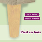 vidaXL Tables de chevet pieds en bois 2 Pièces Chêne sonoma 40x30x50 cm