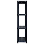 vidaXL Étagère de rangement à 4 niveaux Noir 122x30 5x130 cm Plastique