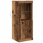 vidaXL Buffet LED Marron 41 x 37 x 100 cm Bois d'ingénierie