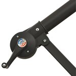 vidaXL Parasol avec éclairage LED 300cm Poteau en métal Sable