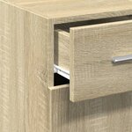 vidaXL Buffet chêne sonoma 30x42 5x93 cm bois d'ingénierie