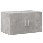vidaXL Armoire de rangement gris béton 70x42 5x225cm bois d'ingénierie