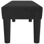 vidaXL Banc Noir 100x30x30 cm Velours