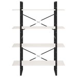 vidaXL Bibliothèque à 4 niveaux Blanc 100x30x140 cm Bois de pin massif