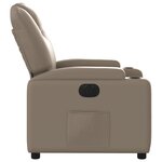 vidaXL Fauteuil inclinable électrique Cappuccino Similicuir