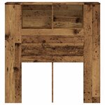 vidaXL Armoire de tête de lit vieux bois 100x18 5x102 5 cm