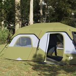 vidaXL Tente familiale 9 personnes vert libération rapide imperméable