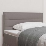 vidaXL Tête de lit avec tête de lit Taupe 90 cm Cuir synthétique