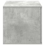vidaXL Armoire de rangement Gris béton 103 x 41 x 40 cm