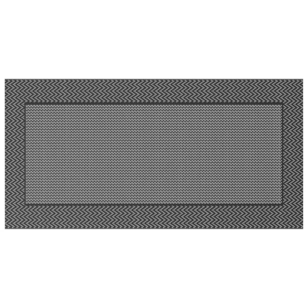 vidaXL Tapis d'extérieur ARAKIL Noir et gris 250 x 500 cm PP