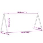 vidaXL Toit de lit pour enfants blanc 199x80 5x88cm bois de pin massif