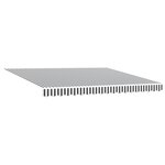 vidaXL Auvent rétractable manuel en anthracite et blanc  400x300 cm