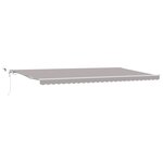 Store rétractable automatique vidaXL avec LED Gris clair 600x350 cm