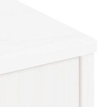 vidaXL Armoire latérale ODDA blanc 40x24x79 cm bois massif pin