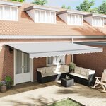 vidaXL Cadre de auvent Anthracite 4 5 × 3 m