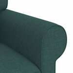 vidaXL Canapé Vert foncé 215 x 82 x 80 cm tissu