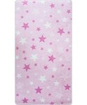 Tapis enfant Etoile 120 x 160 cm - Rose