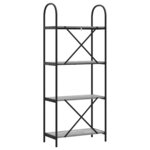 vidaXL Étagère Gris Sonoma 60 x 30 x 146 cm Bois d'ingénierie