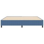 vidaXL Cadre de lit plateforme Bleu 200 x 200 cm tissu