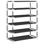 vidaXL Armoire à chaussures Noir 60x28x90 cm Tissu