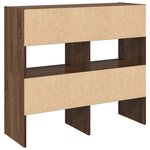 vidaXL Étagères à chaussures 2 Pièces empilable chêne marron 89 5x30x40cm