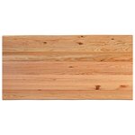 vidaXL Table à manger avec bord vivant 200x100x74 cm bois massif chêne