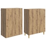 vidaXL Ensemble de Meubles 2 Pièces Chêne artisanal Bois d'ingénierie