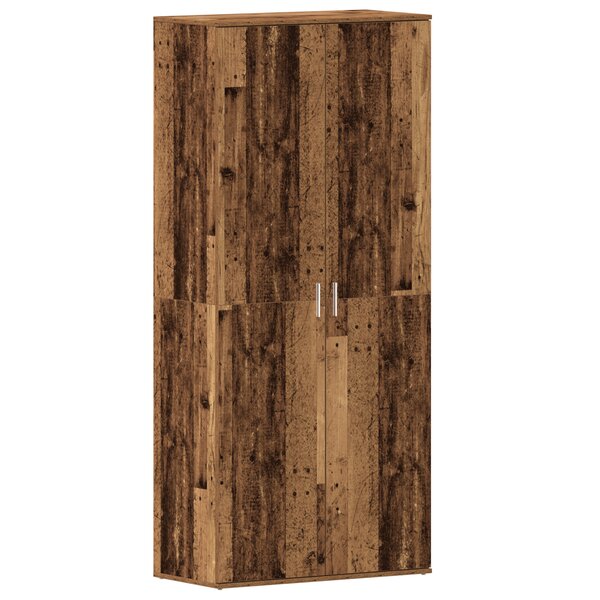 vidaXL Cabinet à Chaussures Bois Ancien 80x39x180 cm Bois d'Ingénierie