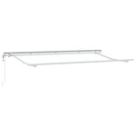 vidaXL Auvent Rétractable Gris clair et Blanc