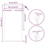 vidaXL Store enrouleur occultant blanc cassé largeur du tissu 60 7 cm