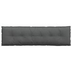 vidaXL Coussin de Dos Gris foncé 180 x 19 x 50 cm tissu